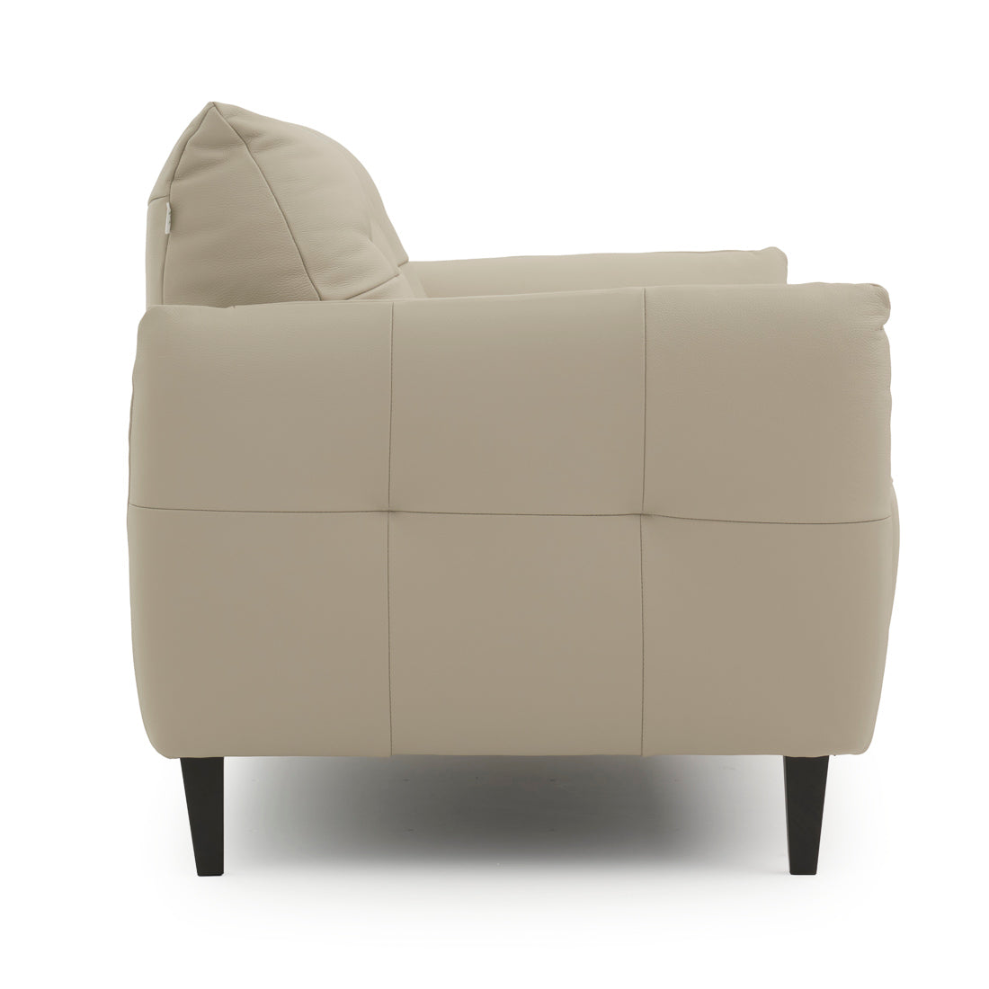 Wessa Leather Loveseat Beige