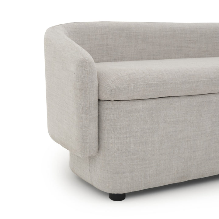 Nadima Bench with Storage Beige