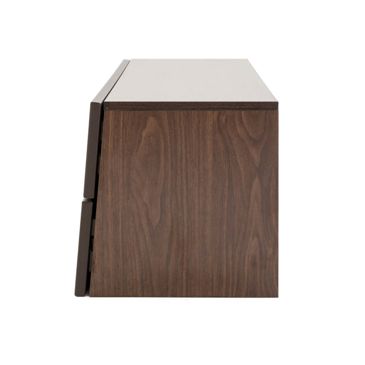 Neghan Wood Bookcase Dark Brown