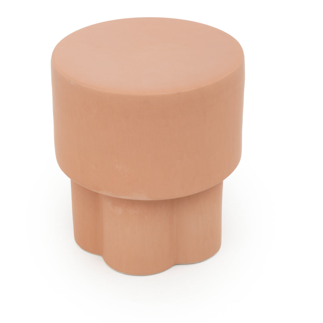 Eflower Accent Stool Light Brown