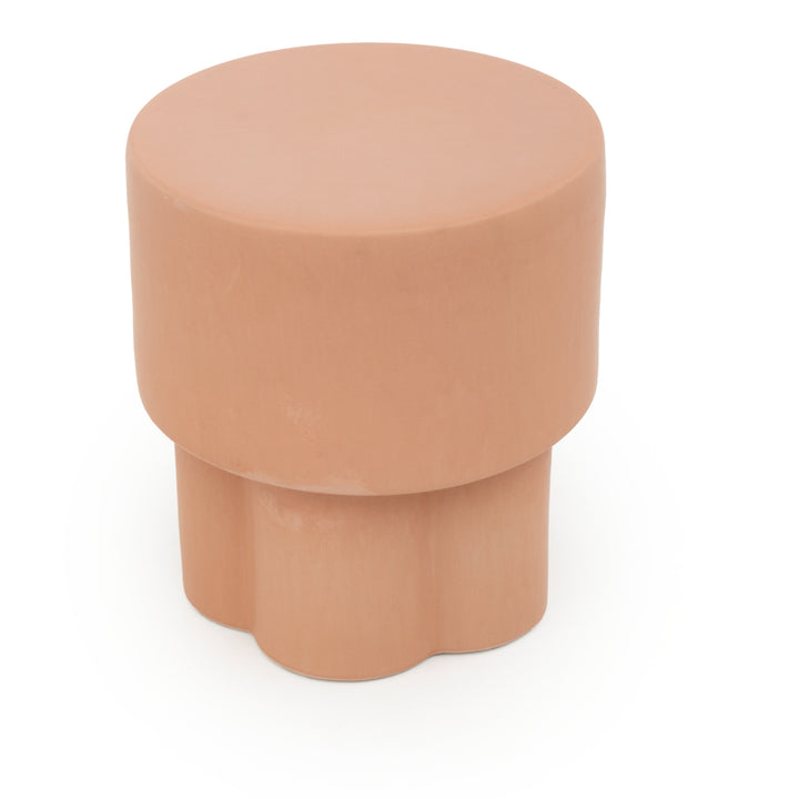Eflower Accent Stool Light Brown