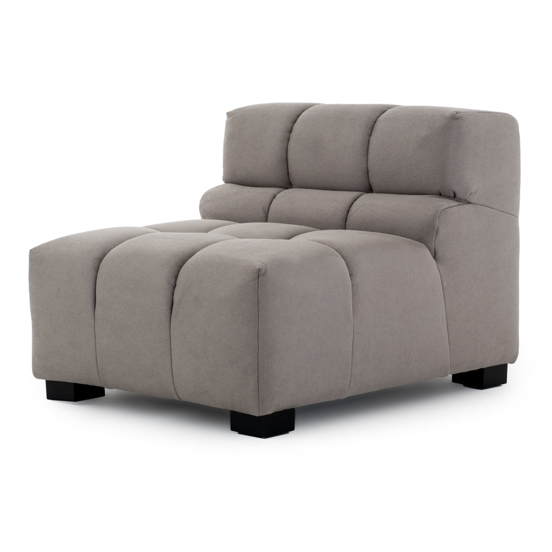 Norika Modular Armless Chair Light Grey