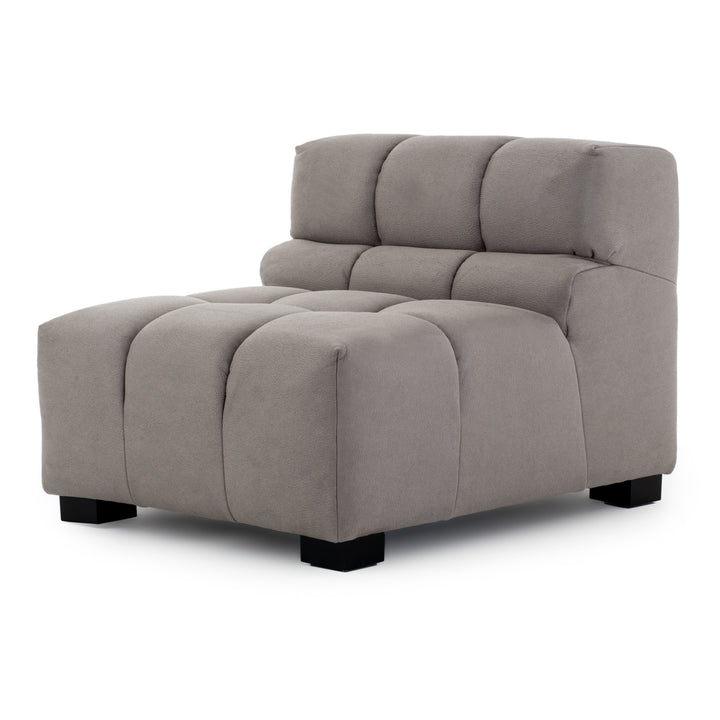 Norika Modular Armless Chair Light Grey