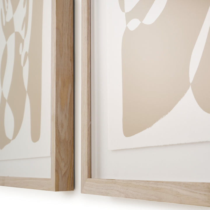 Nacy Print on Canvas Beige