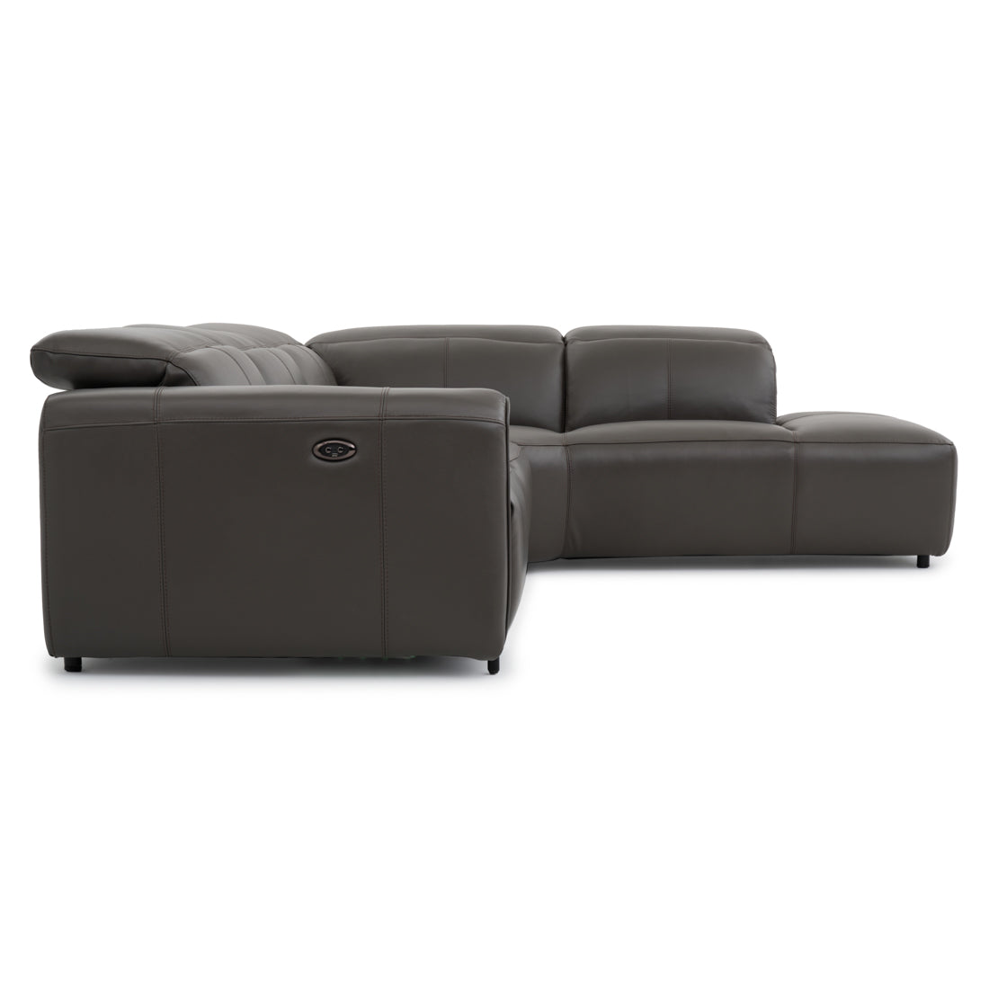 Wilnoir Reclining Sectional Sofa Dark Grey