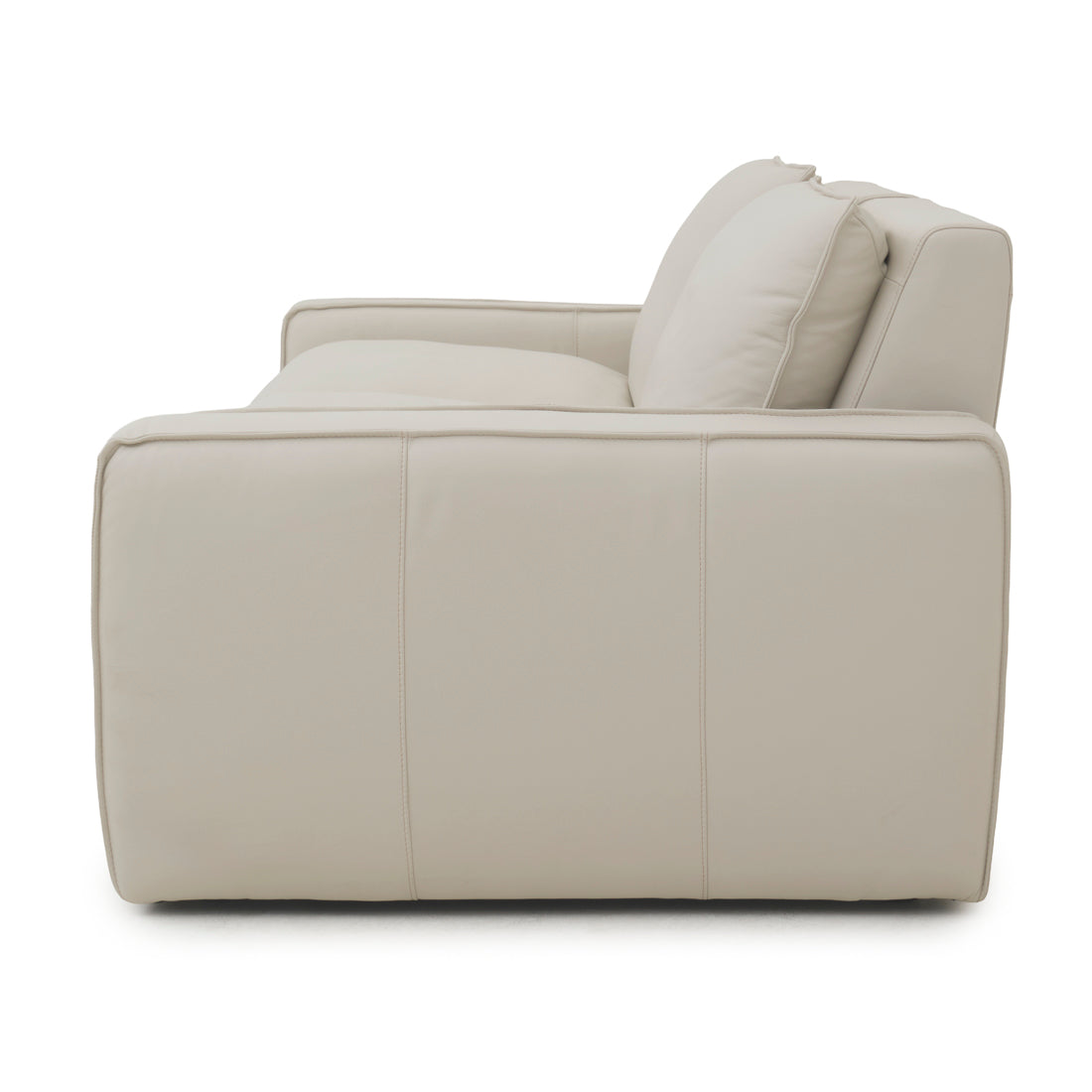 Nadyna Leather Modular Loveseat Beige
