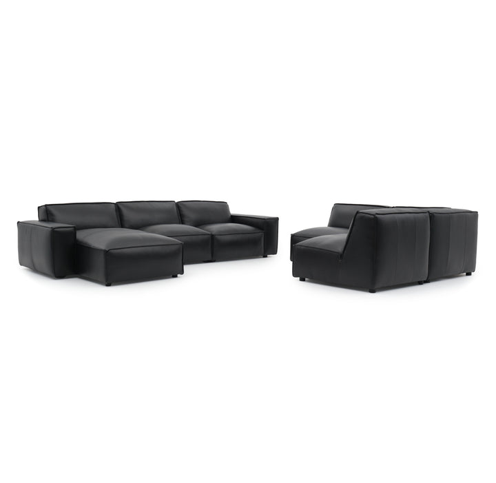 Nook Leather Modular Set Black