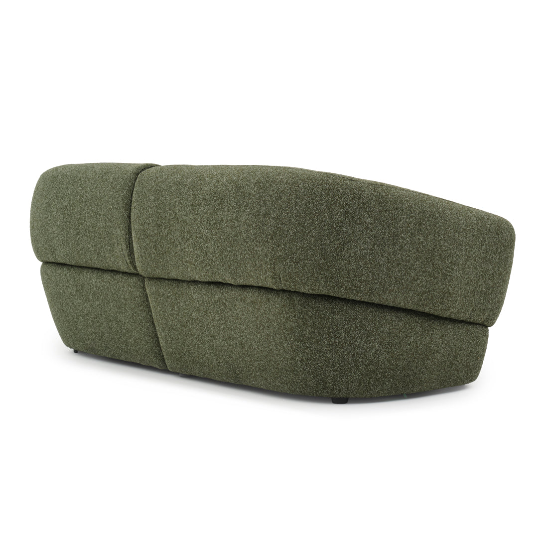 Nesla Fabric Loveseat Dark Green