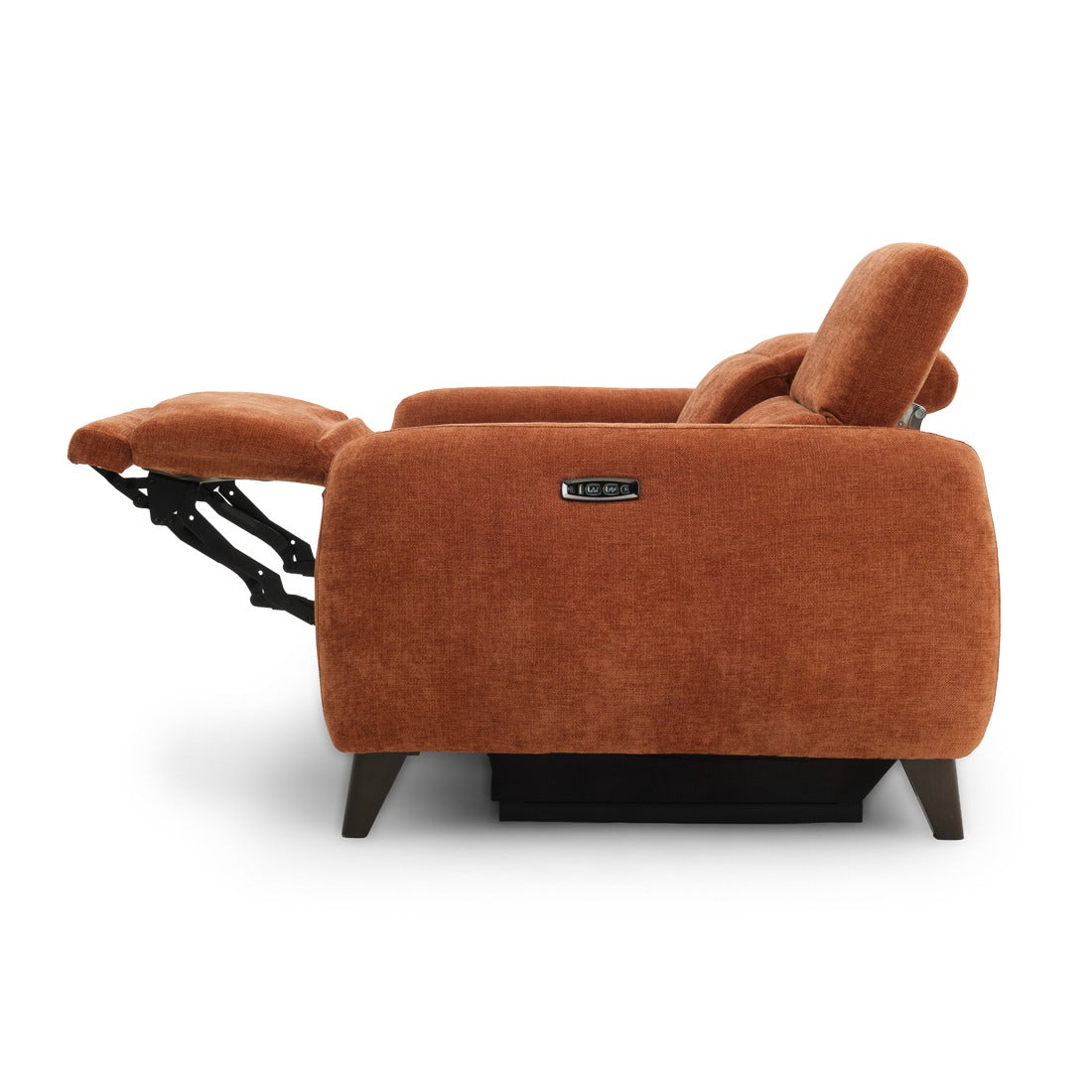 Nilani Fabric Reclining Loveseat Orange
