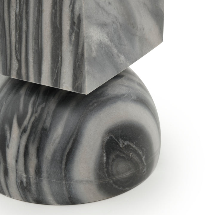 Walterina Marble Accent Table Dark Grey