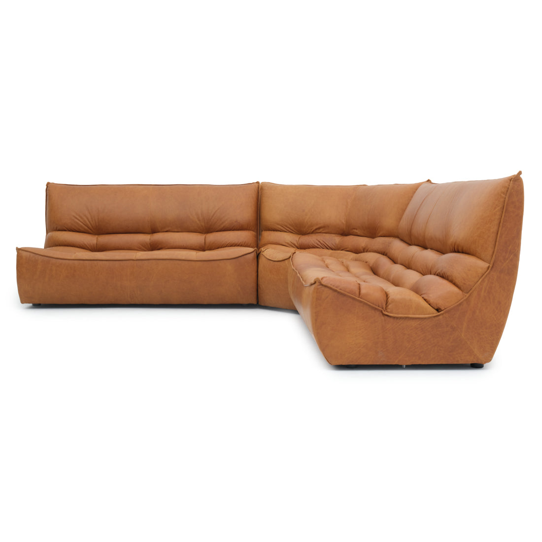 Nesto Leather Modular Set Cognac