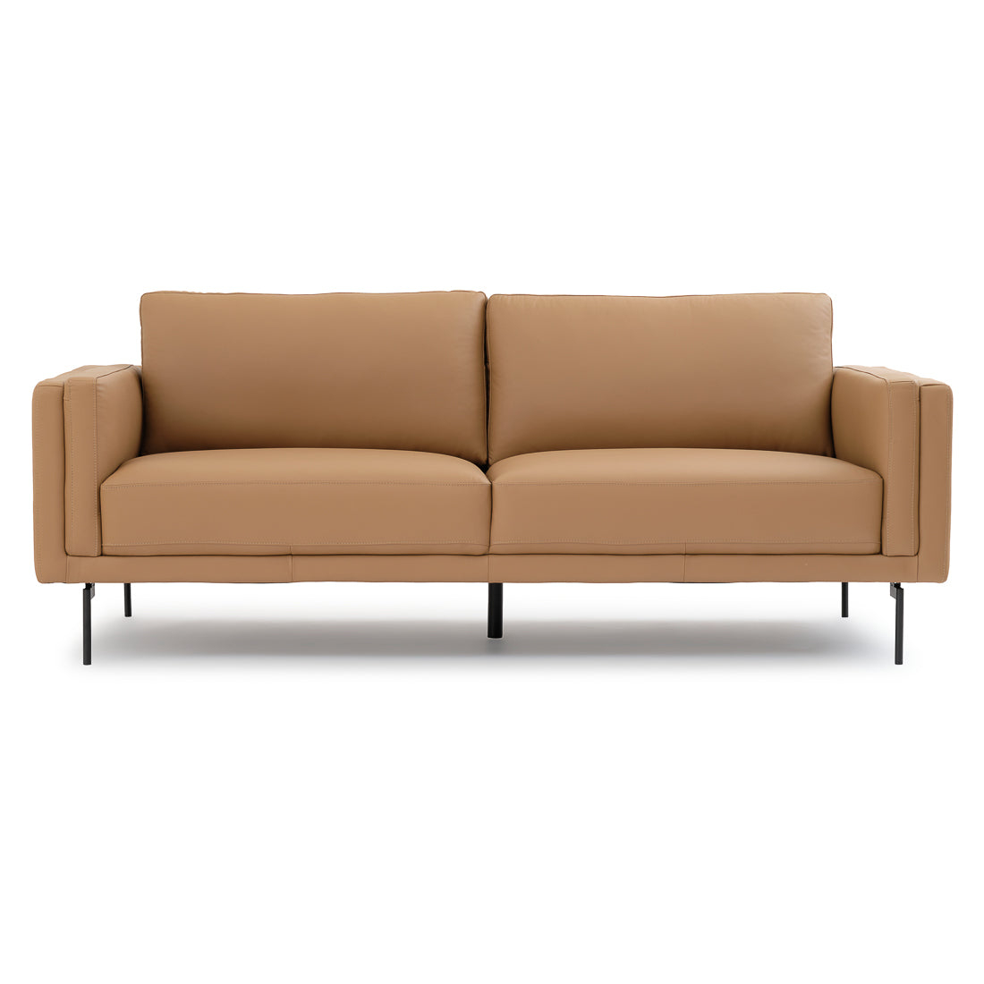 Everly Leather Sofa Cognac