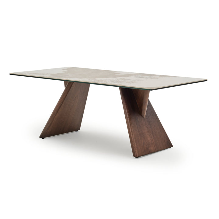 Emmeline Ceramic Coffee Table Light Brown