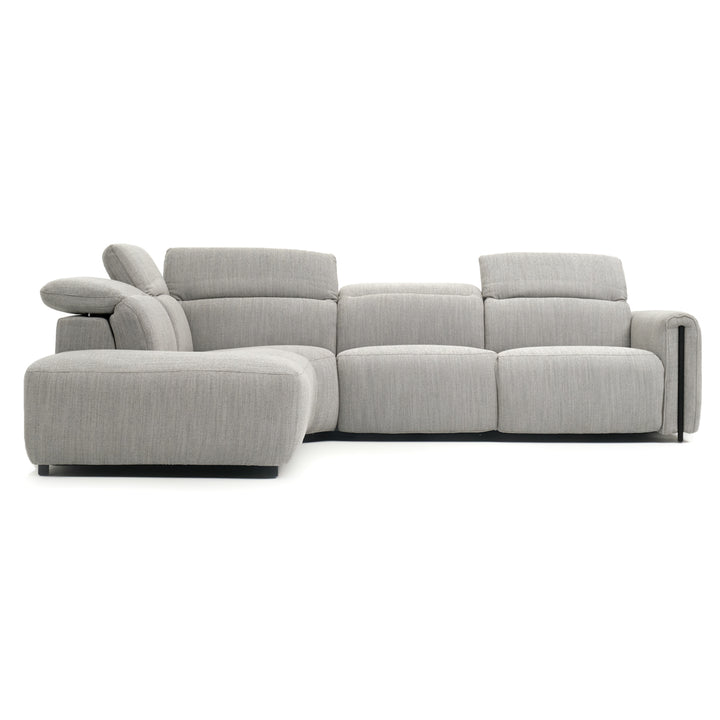 Wilnoir Reclining Sectional Sofa Light Grey