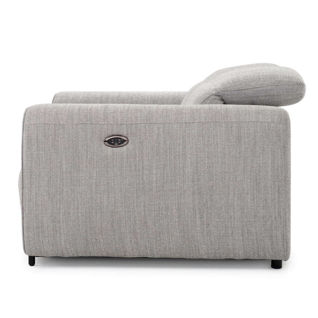 Wilnoir Fabric Reclining Loveseat Light Grey