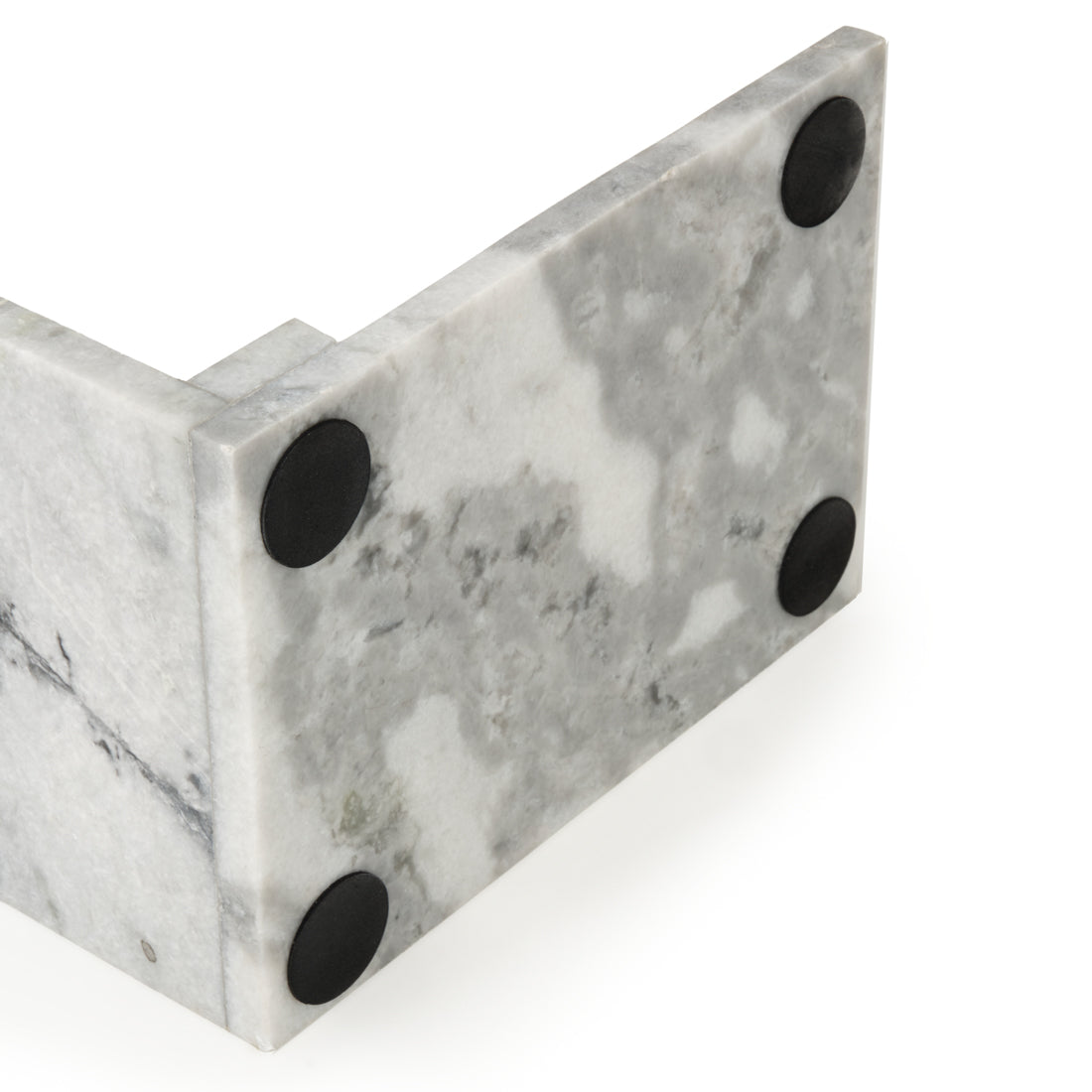 Neville Marble Accent Table White