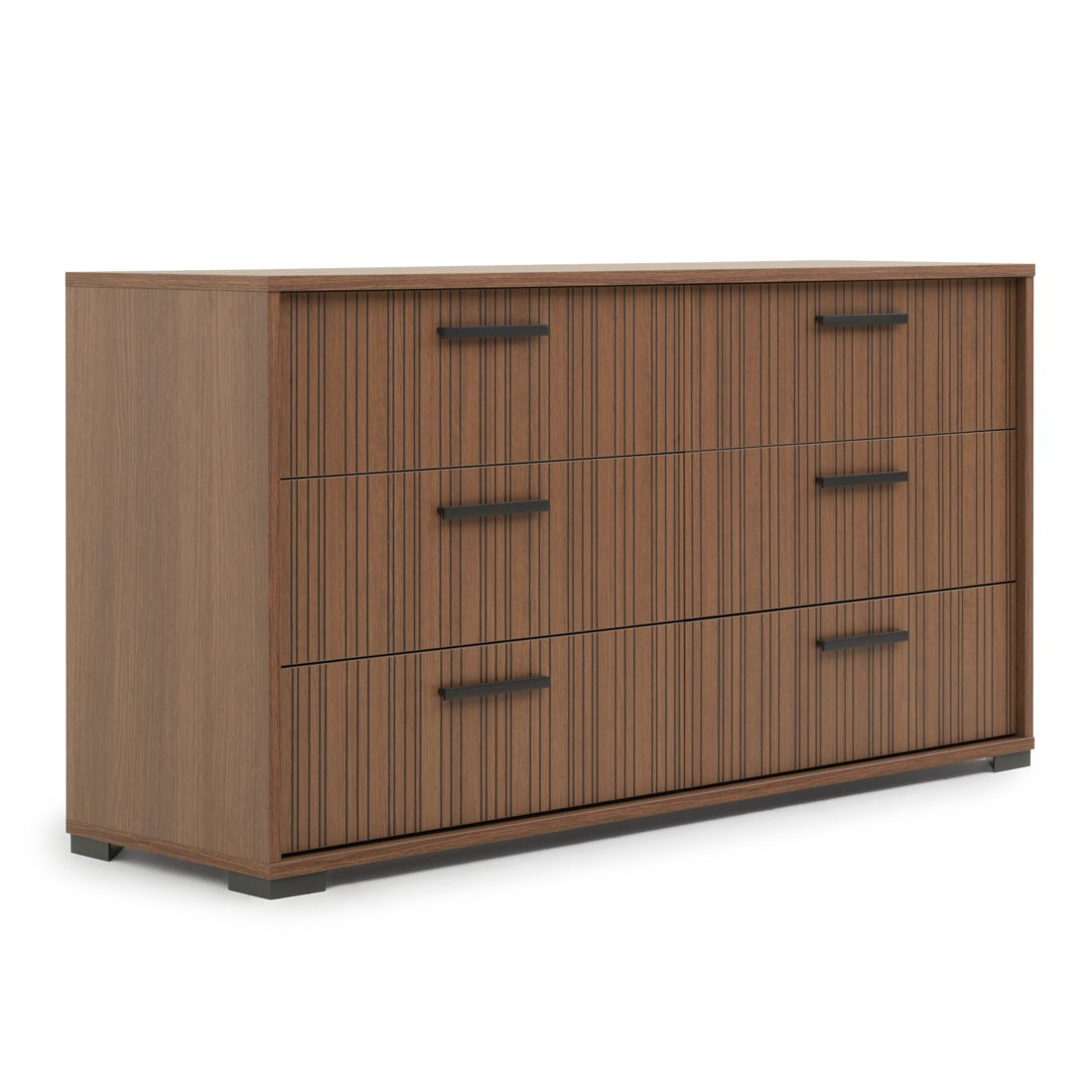 Nitmo 6-Drawer Dresser Dark Brown