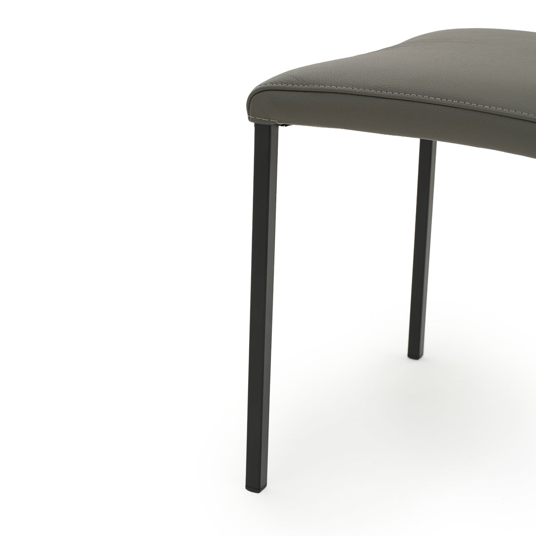 Waconia Leather Chair Dark Grey