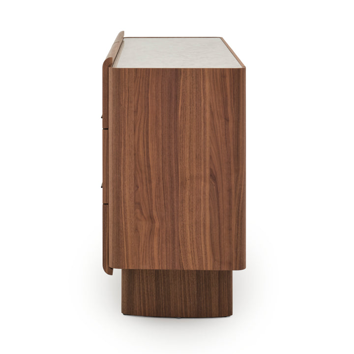 Evana 6-Drawer Dresser Dark Brown