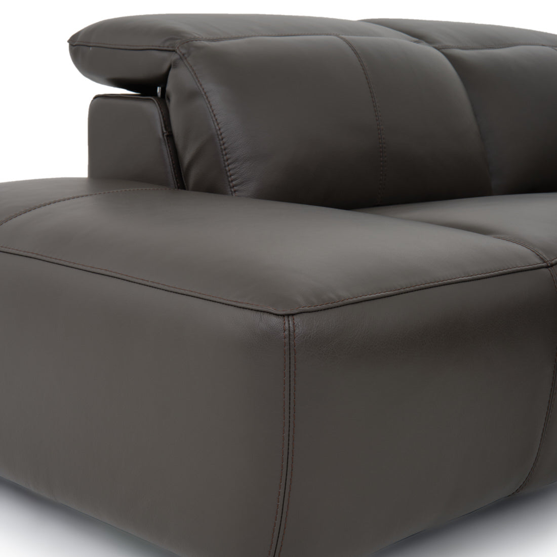 Wilnoir Reclining Sectional Sofa Dark Grey
