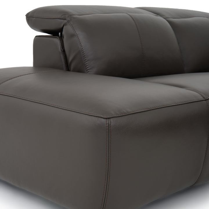 Wilnoir Reclining Sectional Sofa Dark Grey