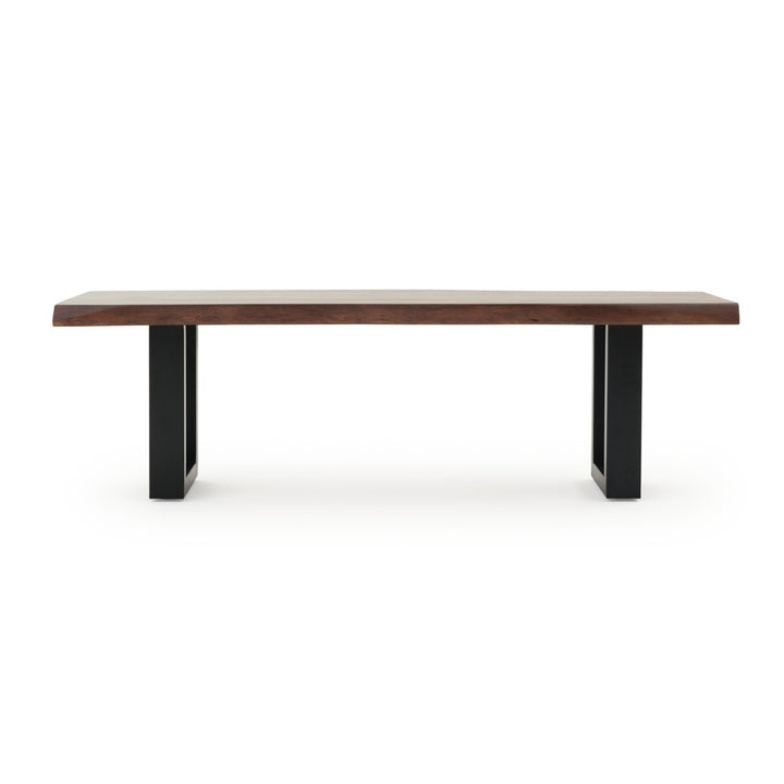 Noema Wood Bench Dark Brown