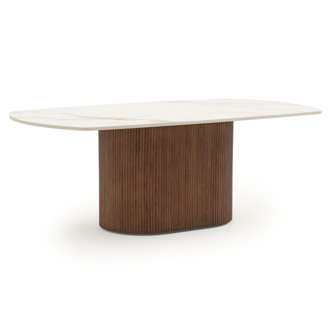 Esmeralda Ceramic Coffee Table White