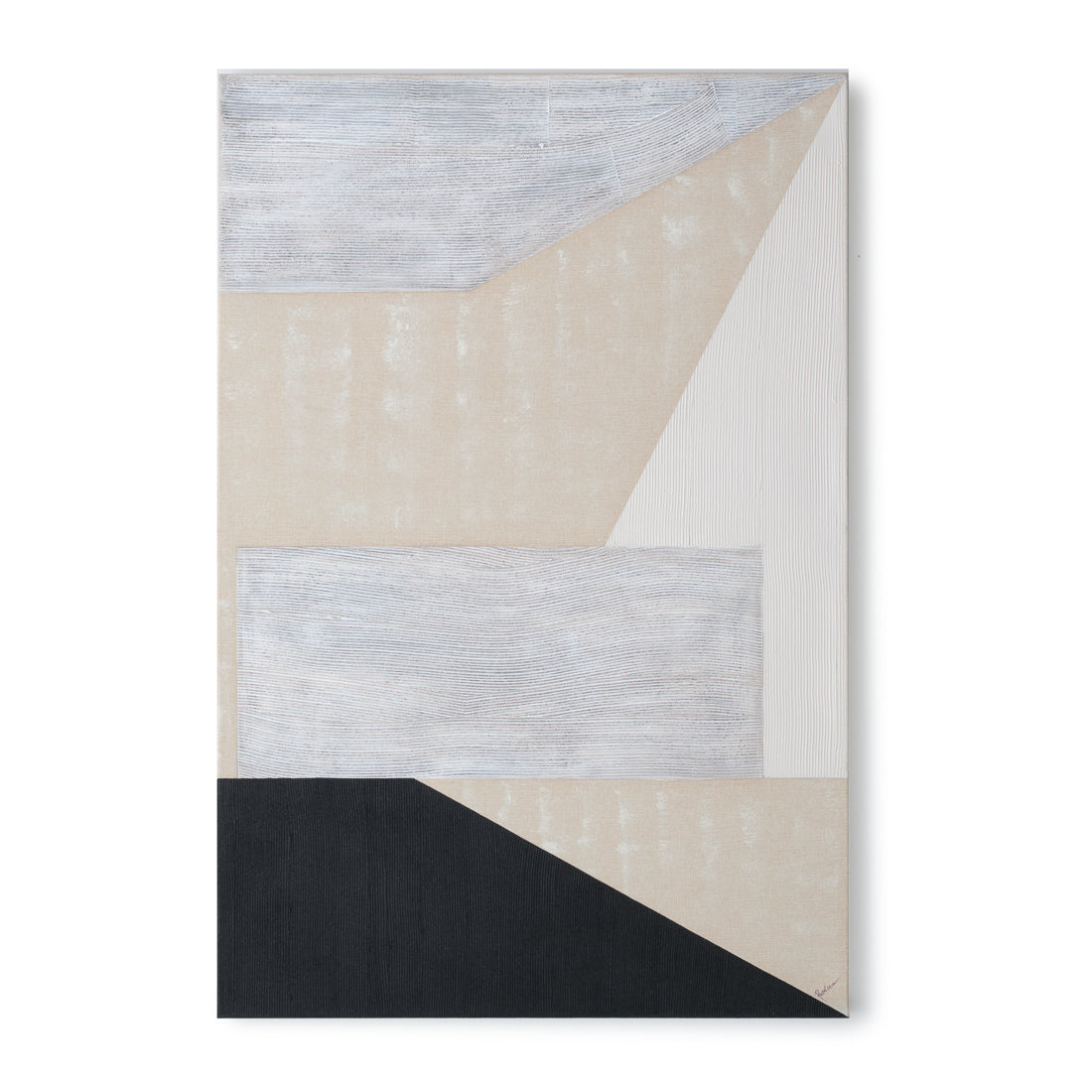 Wolffia Painting on Canvas Beige