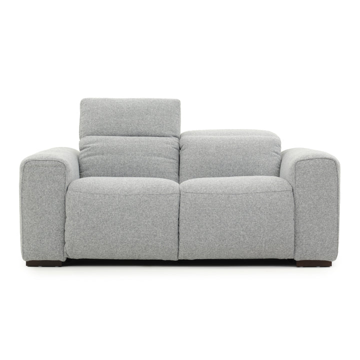 Niguel Fabric Reclining Loveseat Light Grey