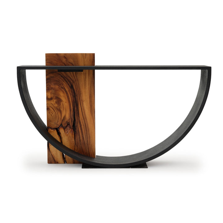 Nalca Wood Console Table Black