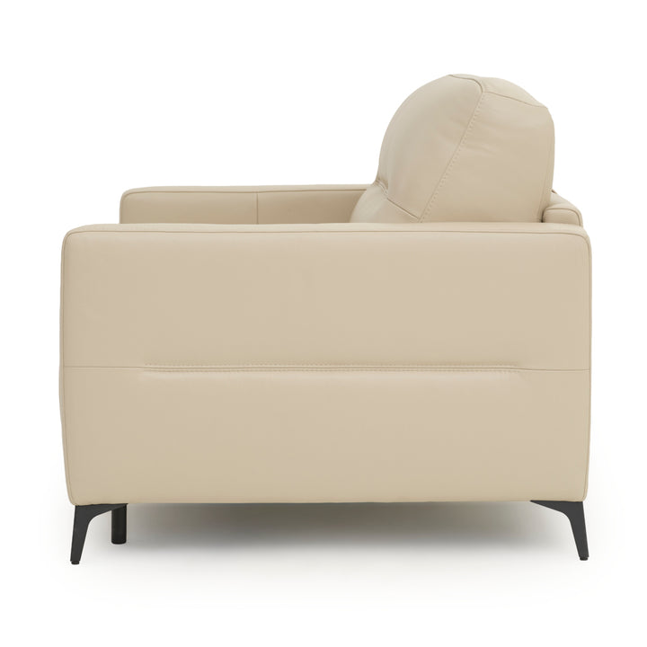 Elati Leather Single Sofa-Bed Beige