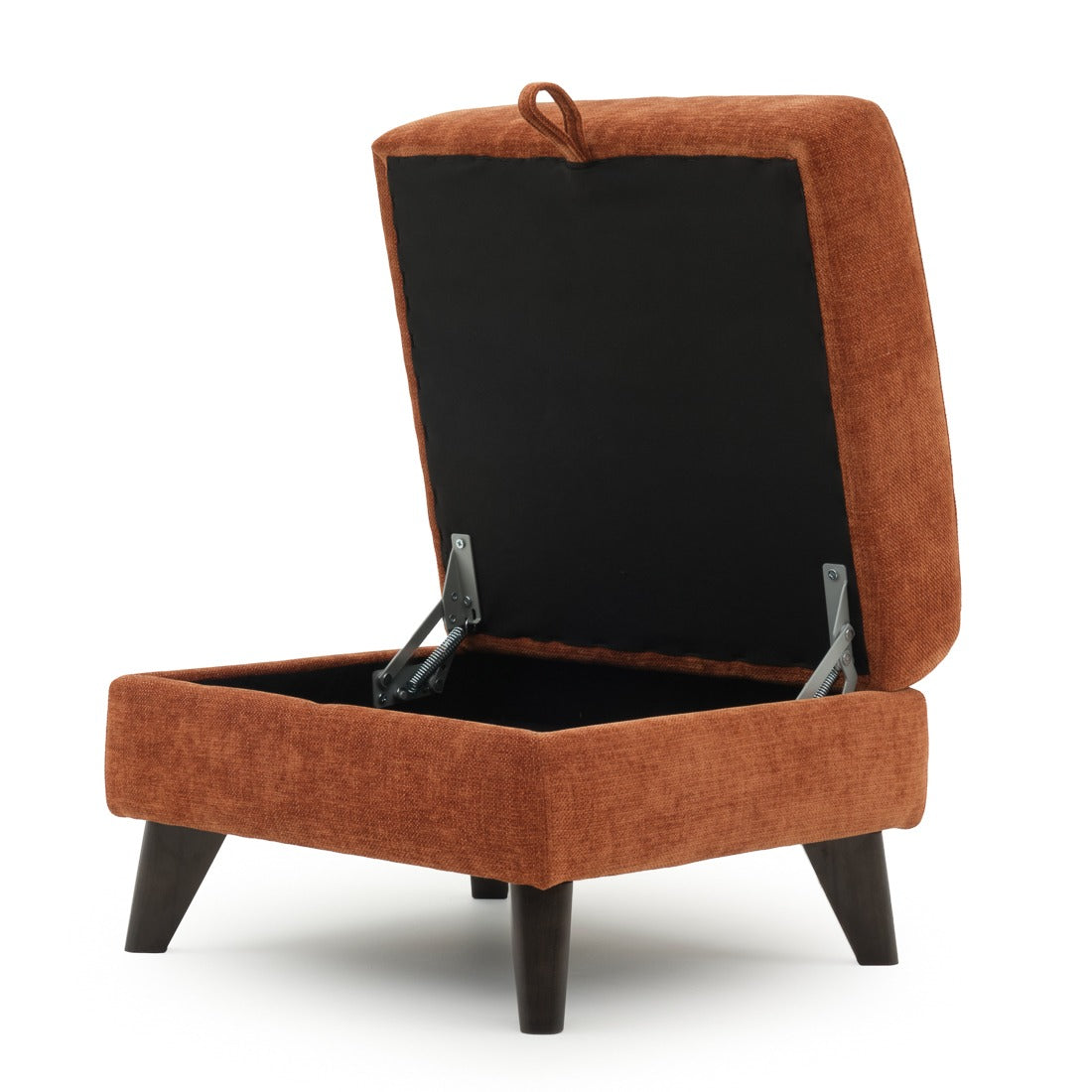 Nilani Ottoman with Storage Orange