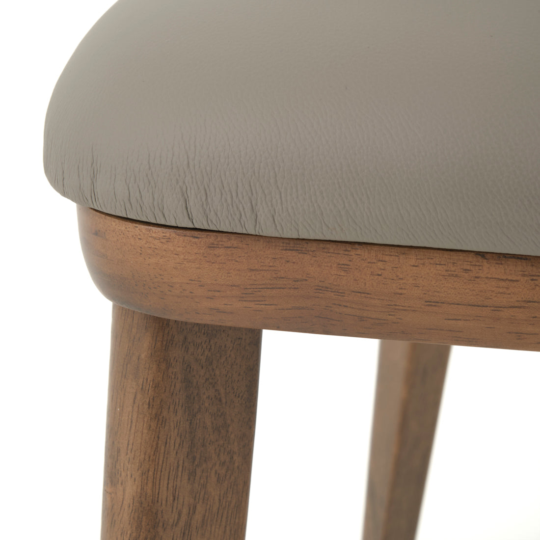 Ewana Leather Chair Dark Grey
