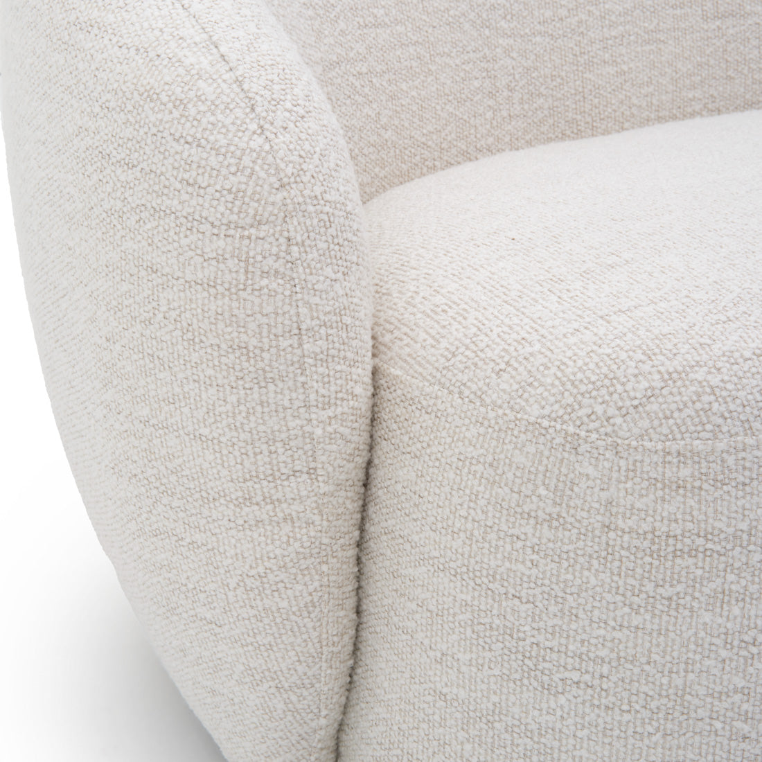 Sorena Fabric Loveseat Off White