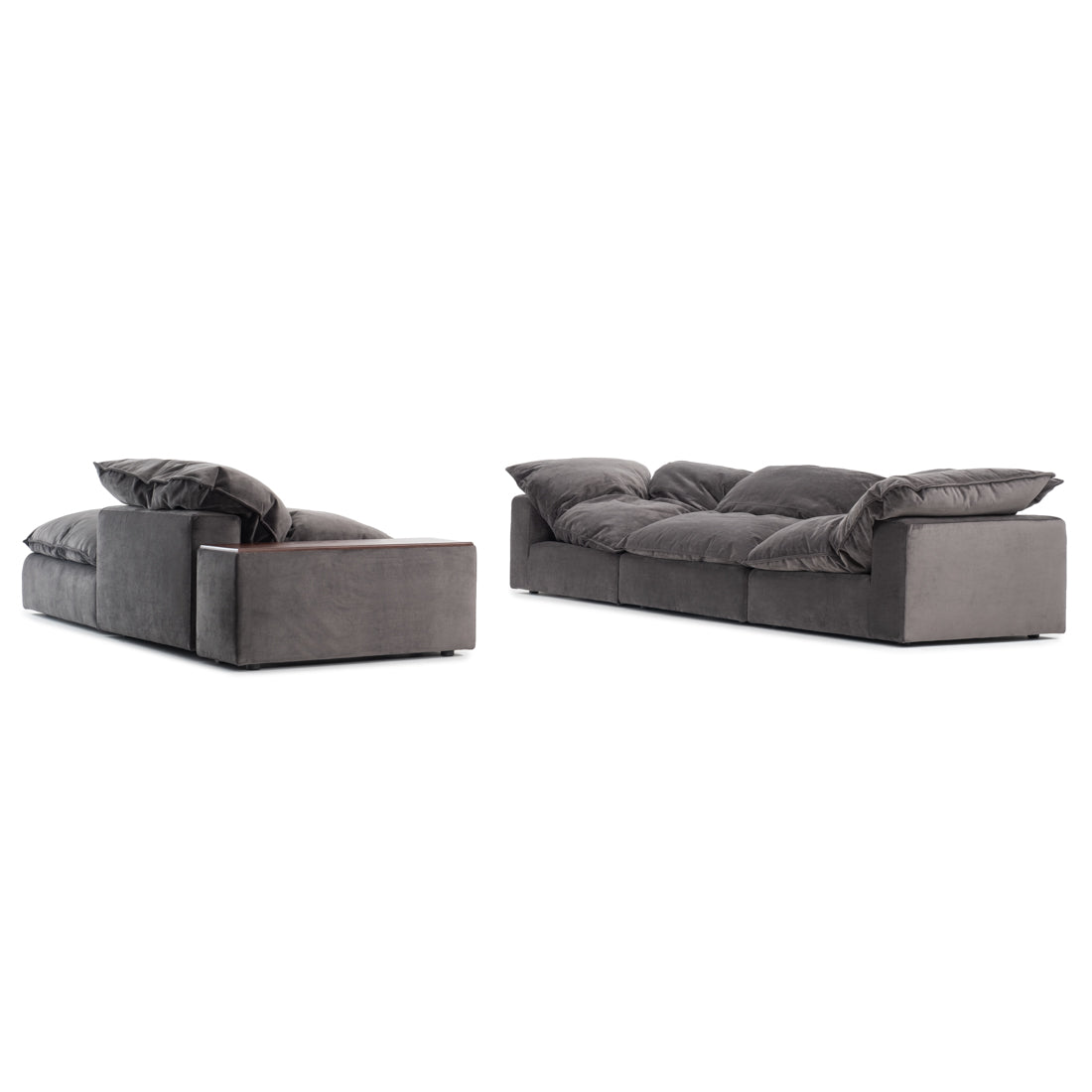 Nuage Fabric Modular Set Dark Grey