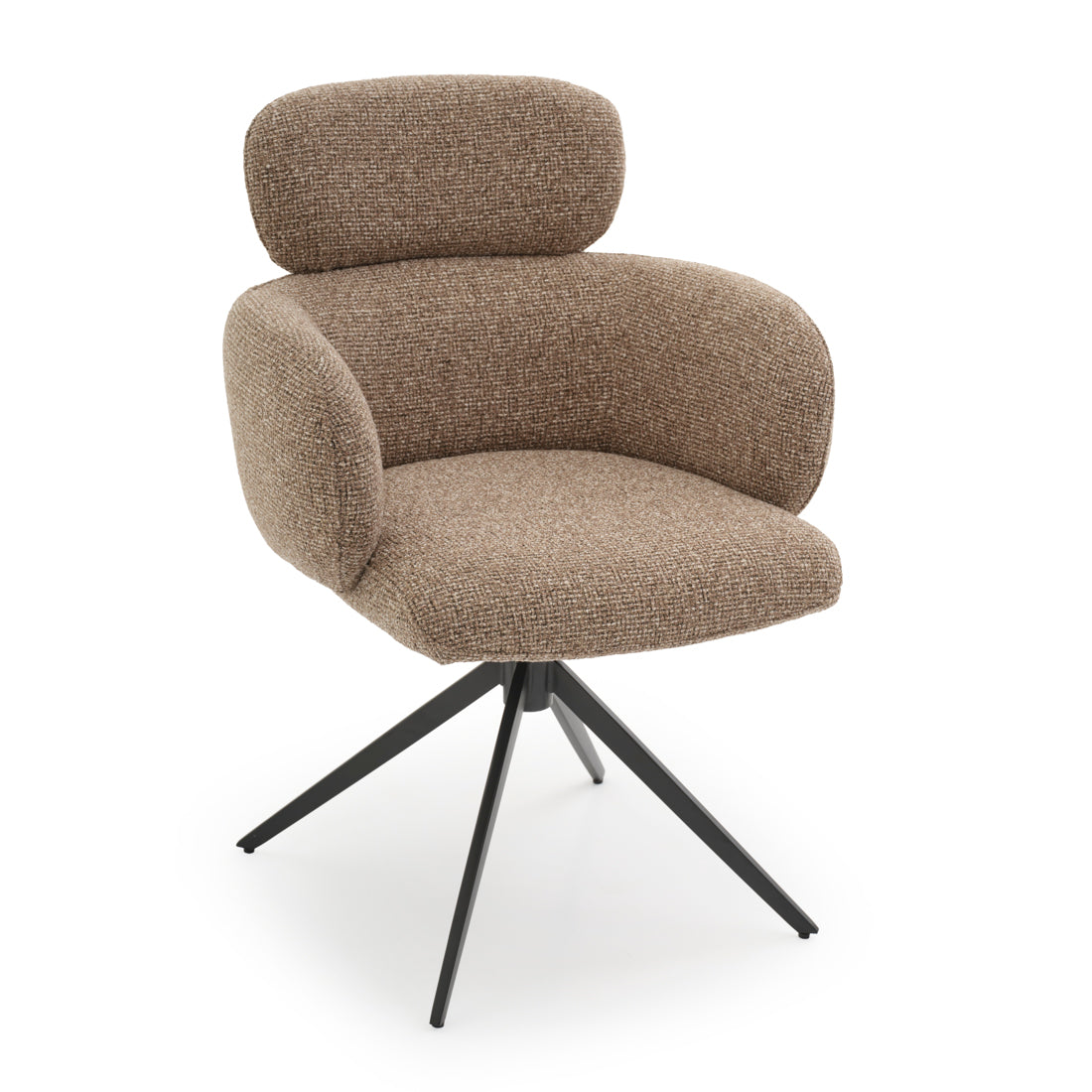 Elista Swivel Armchair Light Brown