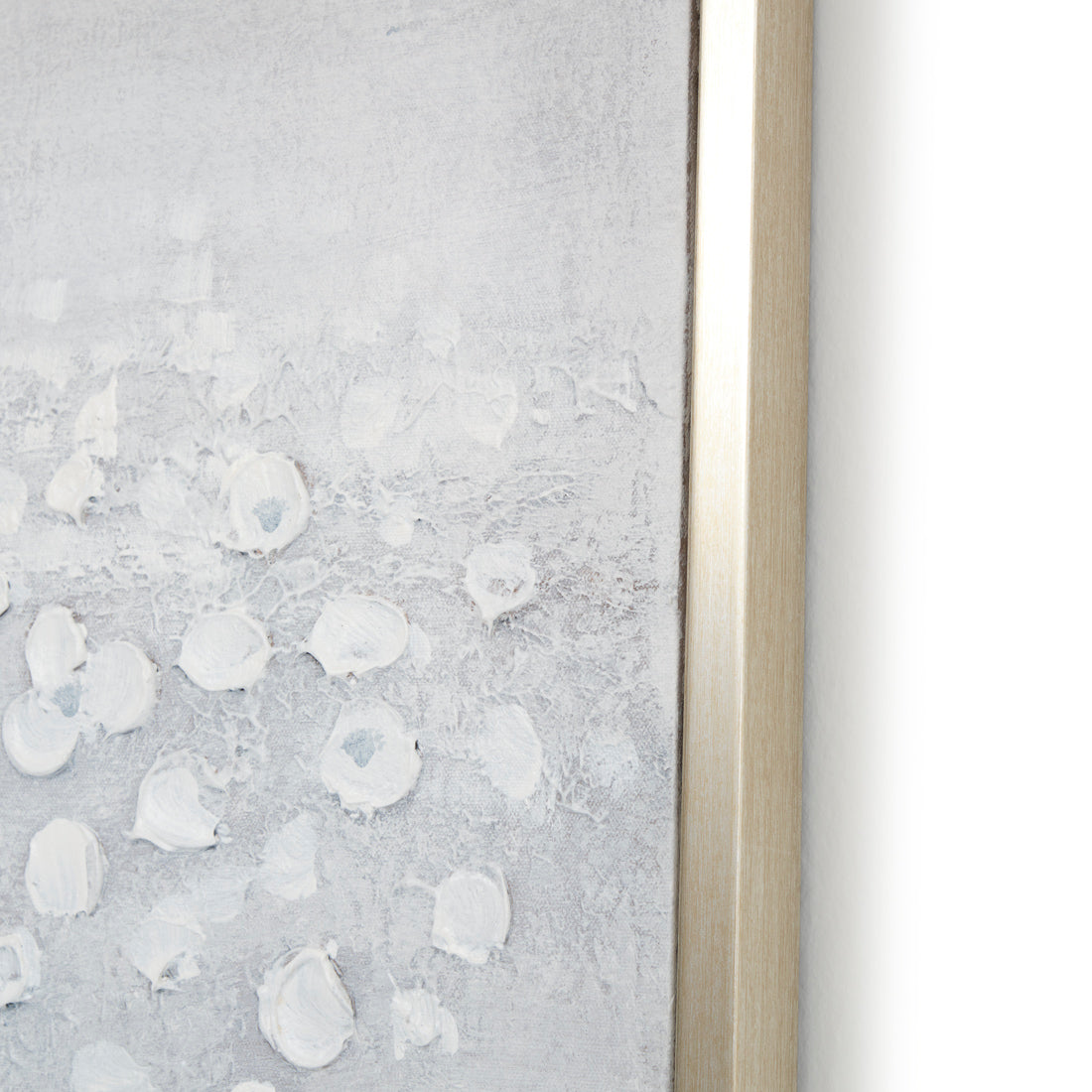 Walflora Painting on Canvas Light Grey