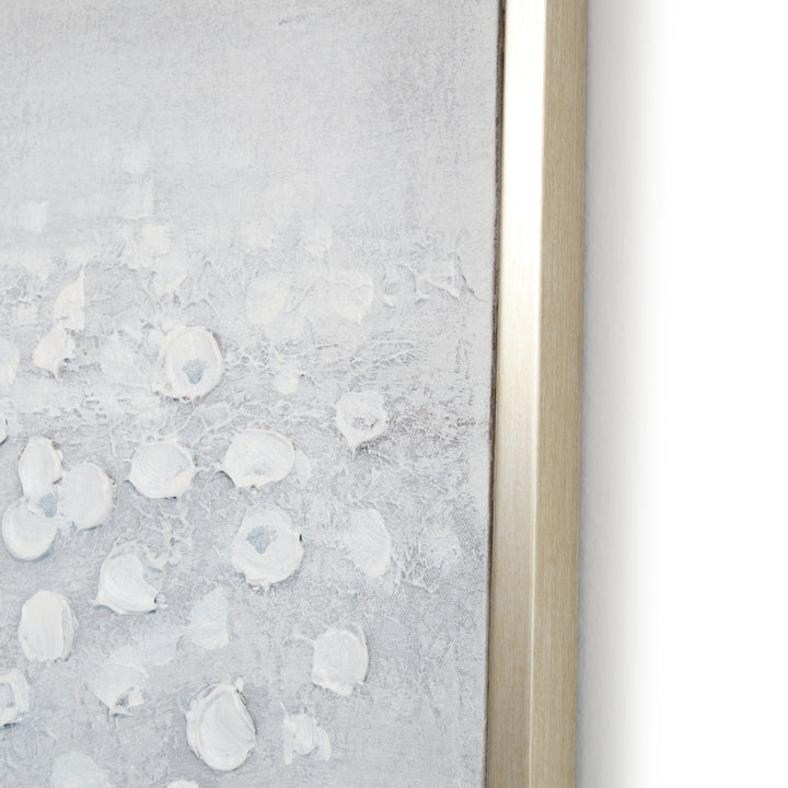 Walflora Painting on Canvas Light Grey