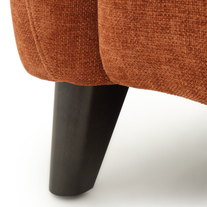 Nilani Fabric Reclining Loveseat Orange