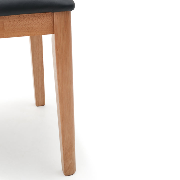 Evy Leather Chair Black