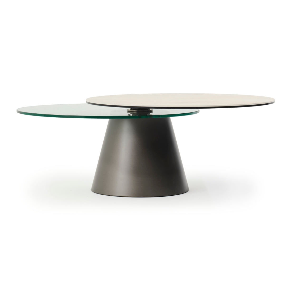 Navona Ceramic Coffee Table Light Brown