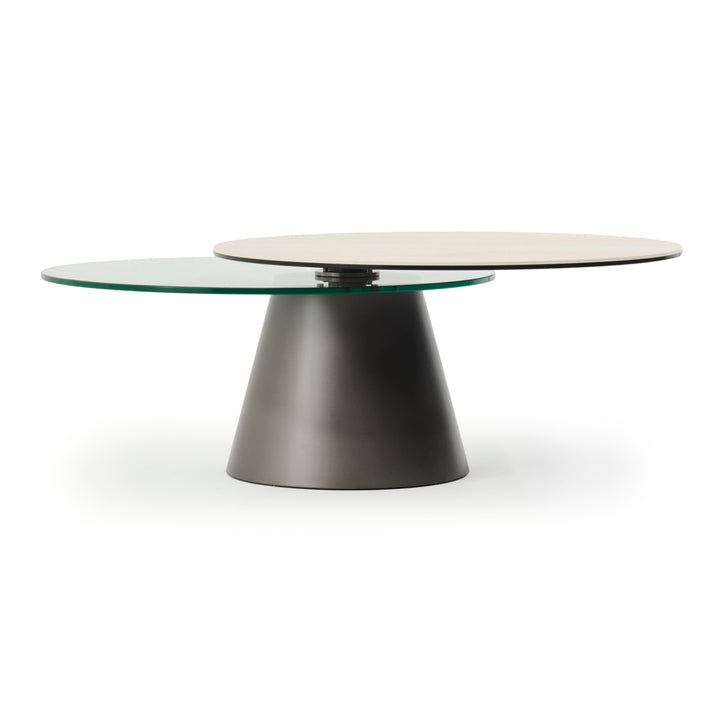 Navona Ceramic Coffee Table Light Brown