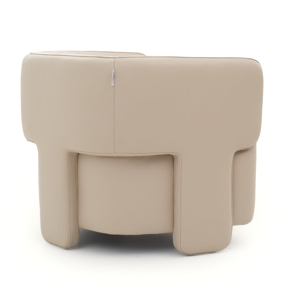 Waldette Leather Accent Chair Beige