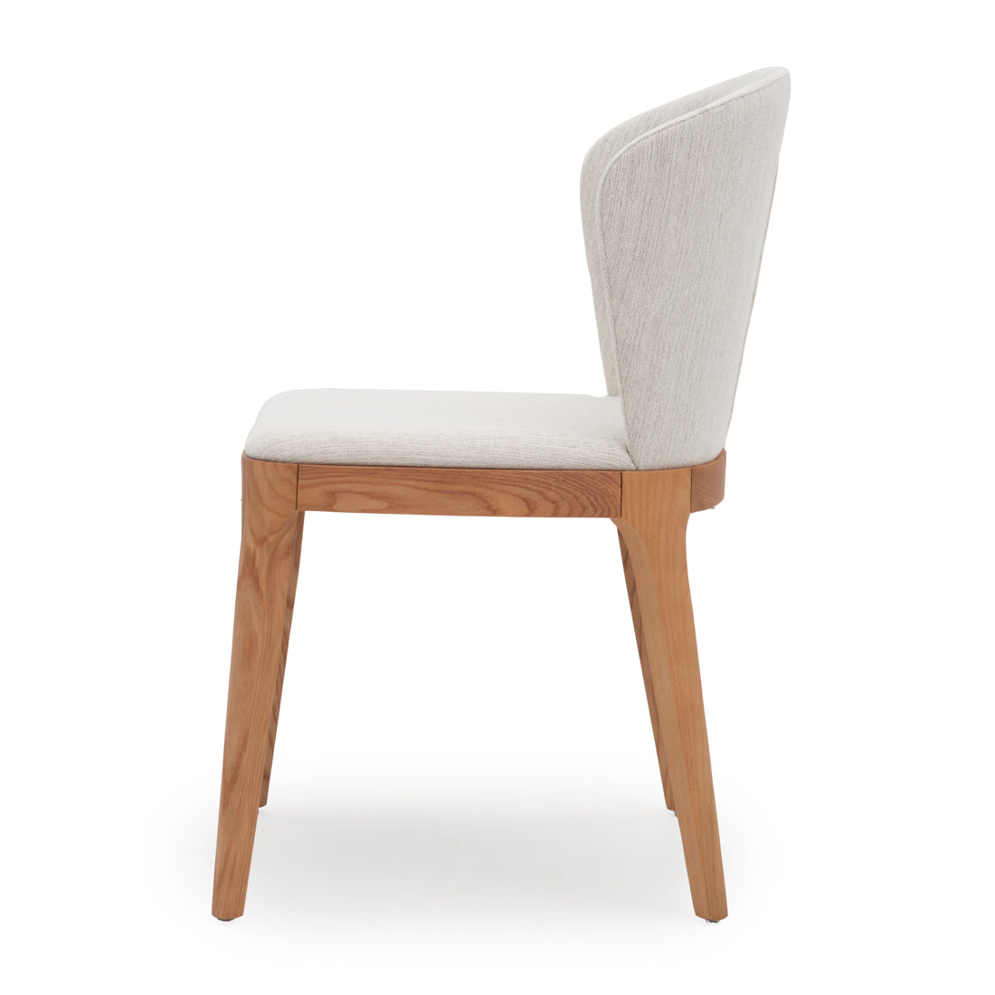 Nelvy Fabric Chair Off White