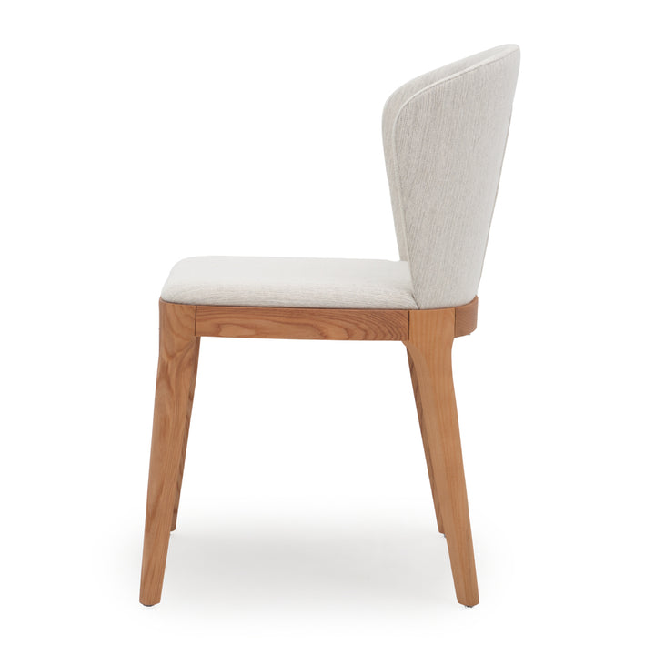 Nelvy Fabric Chair Off White