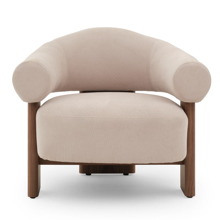 Emily Fabric Accent Chair Beige