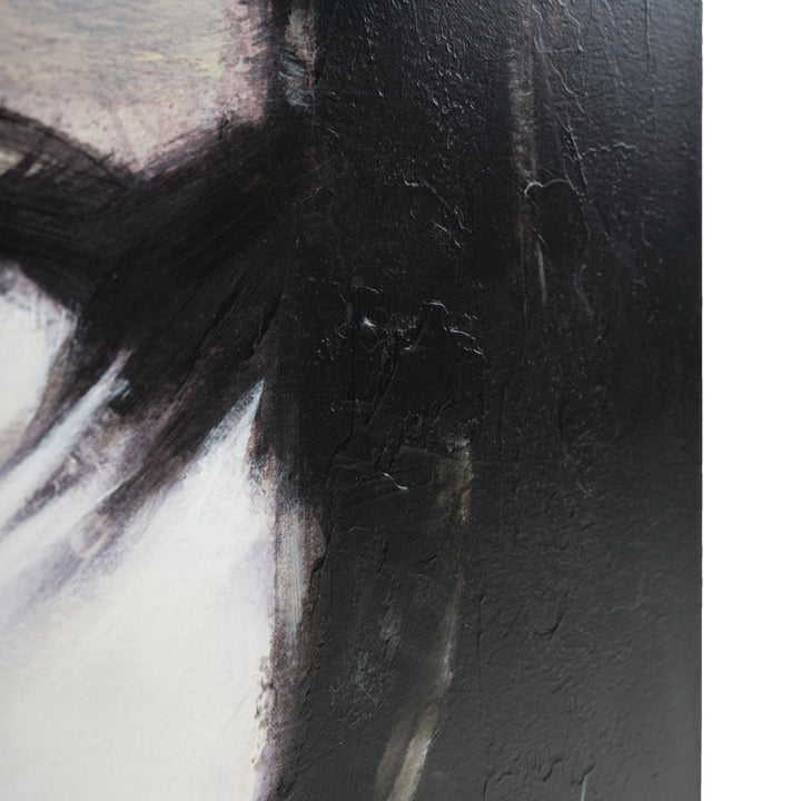 Wasantine Painting on Canvas Black & White