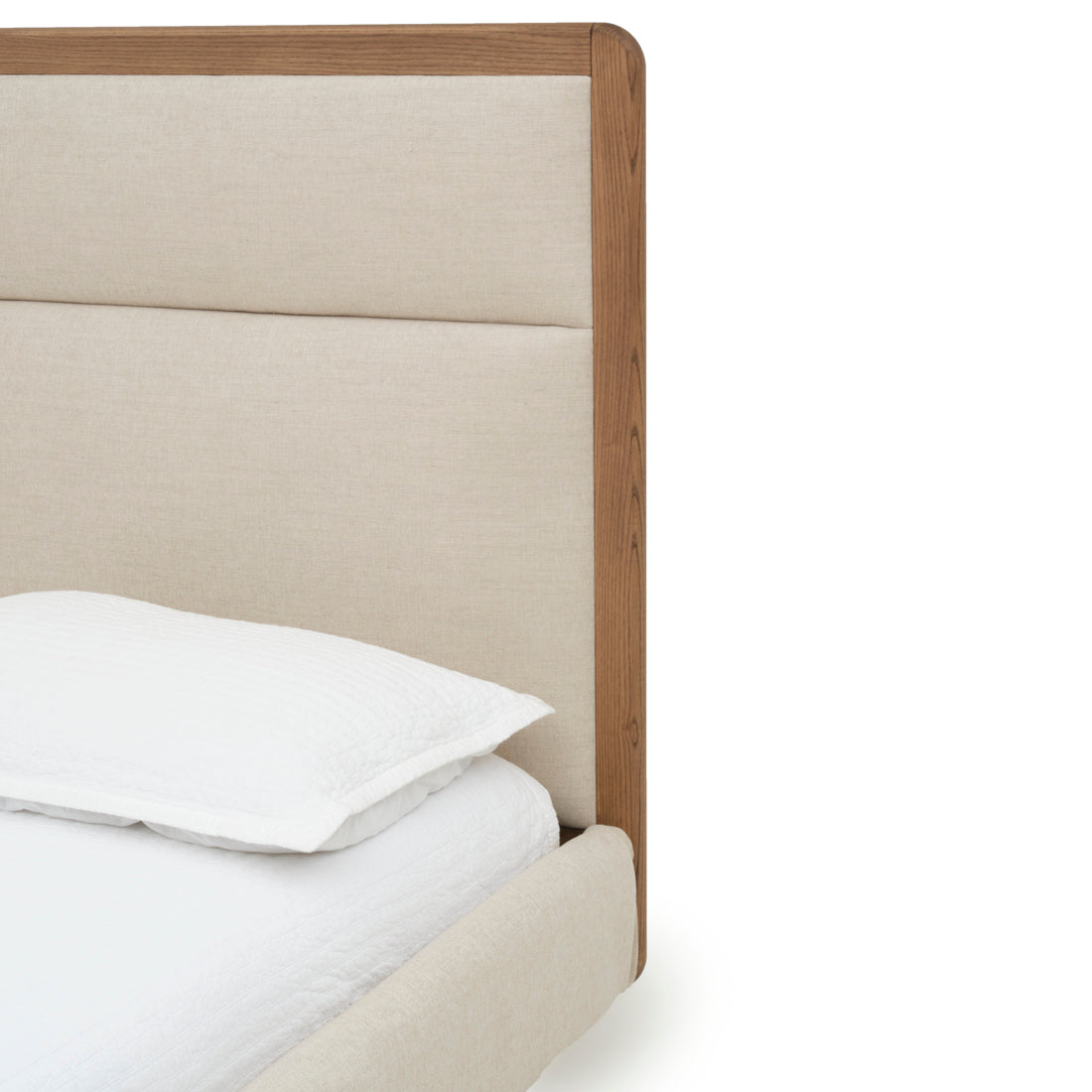 Nicolette Fabric Queen Bed Dark Brown