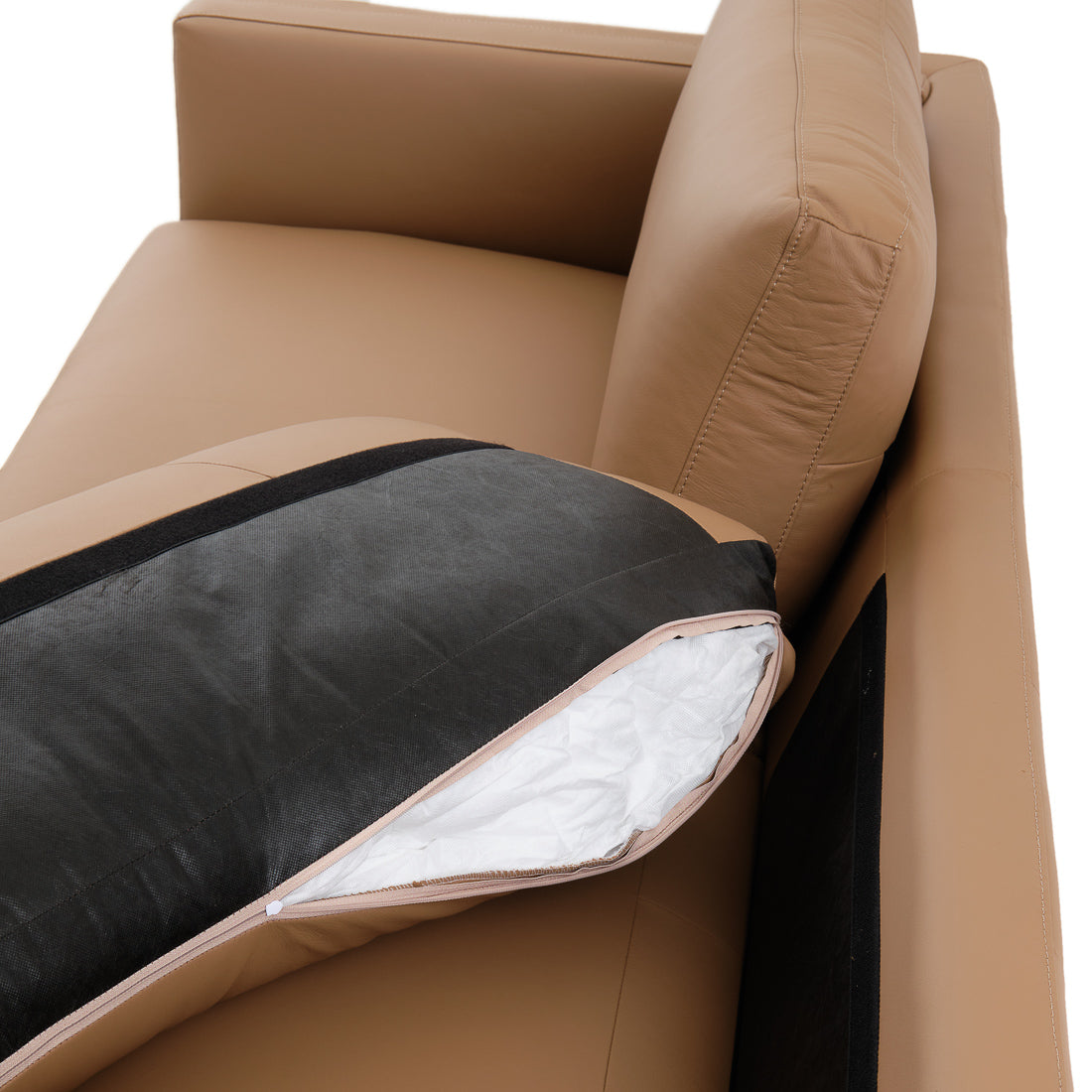 Everly Leather Sofa Cognac