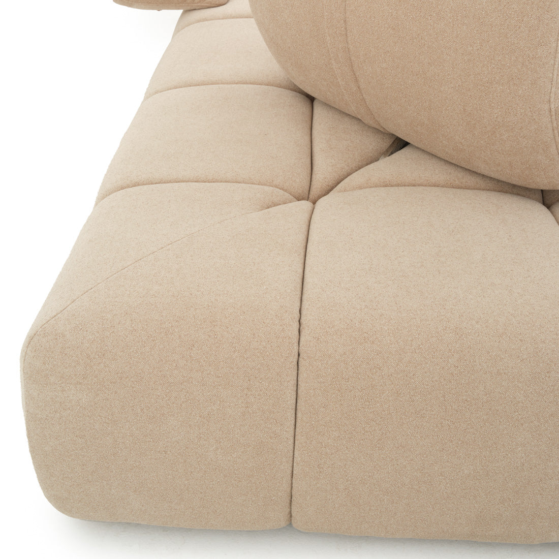 Nerida Fabric Sectional Sofa Beige